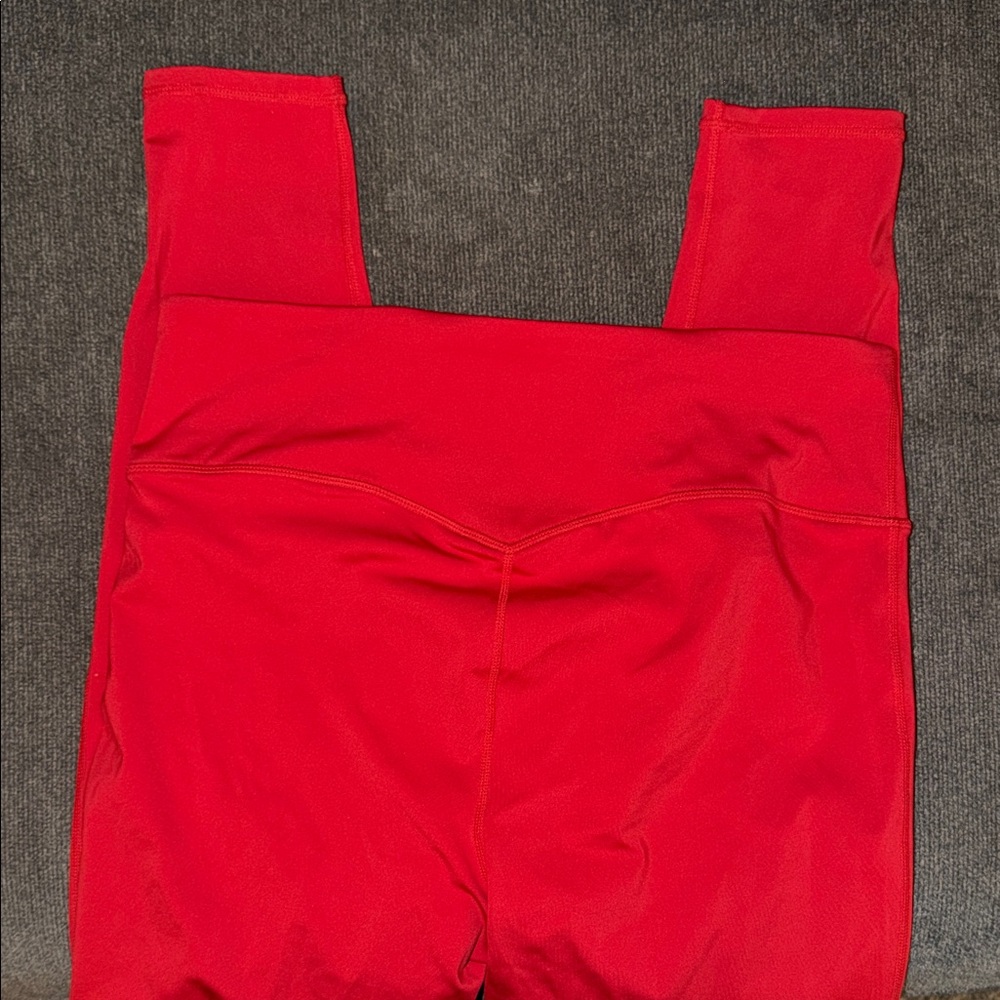 Women’s Fabletics Motion 365+ Bright Red Active Leggings Size XXL/1X - Picture 3 of 4